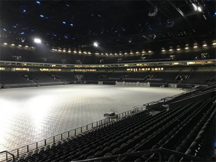 Gradas telescópicas estadios deportivos